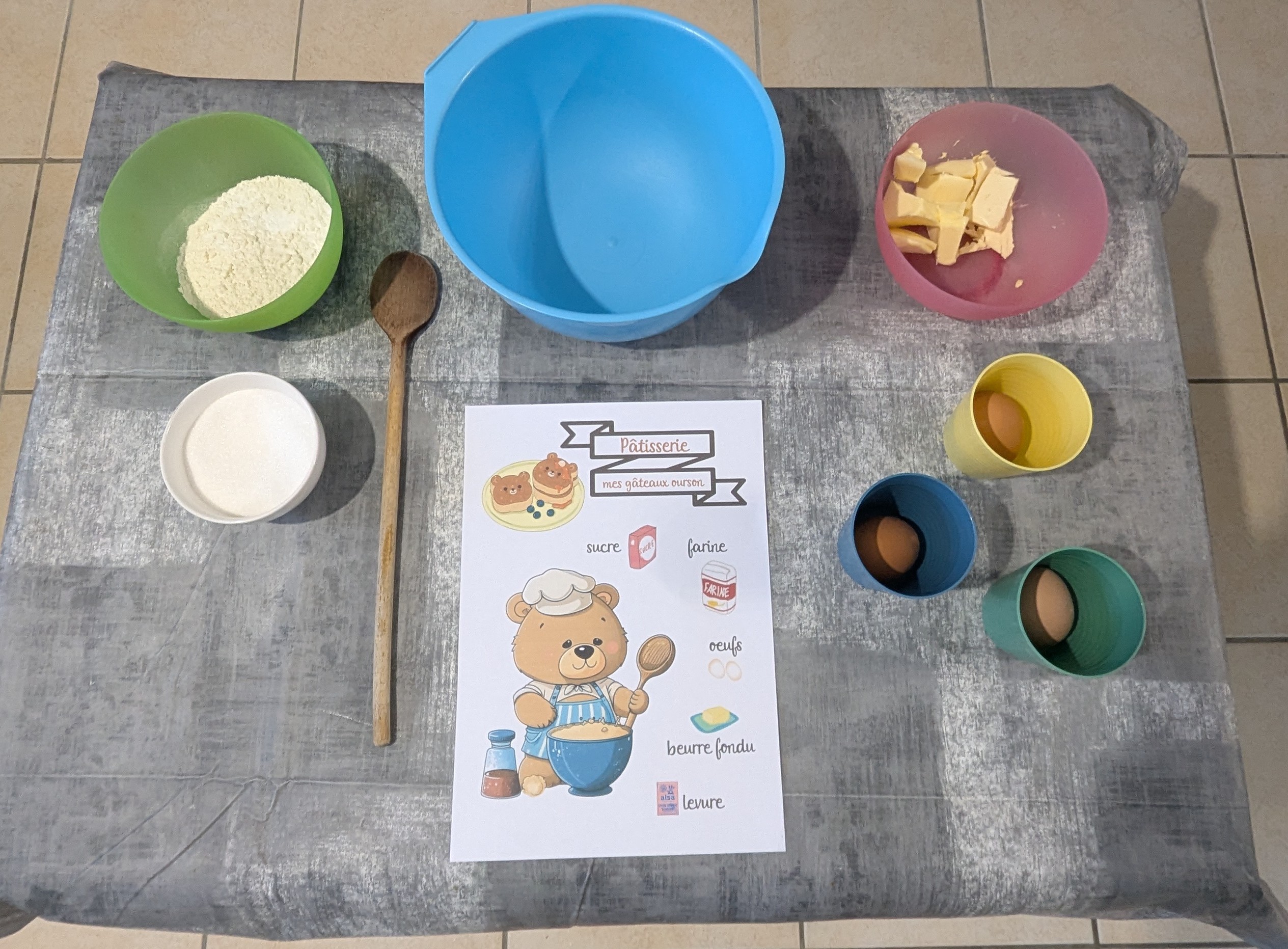 Pâtisserie pour la journée du nounours