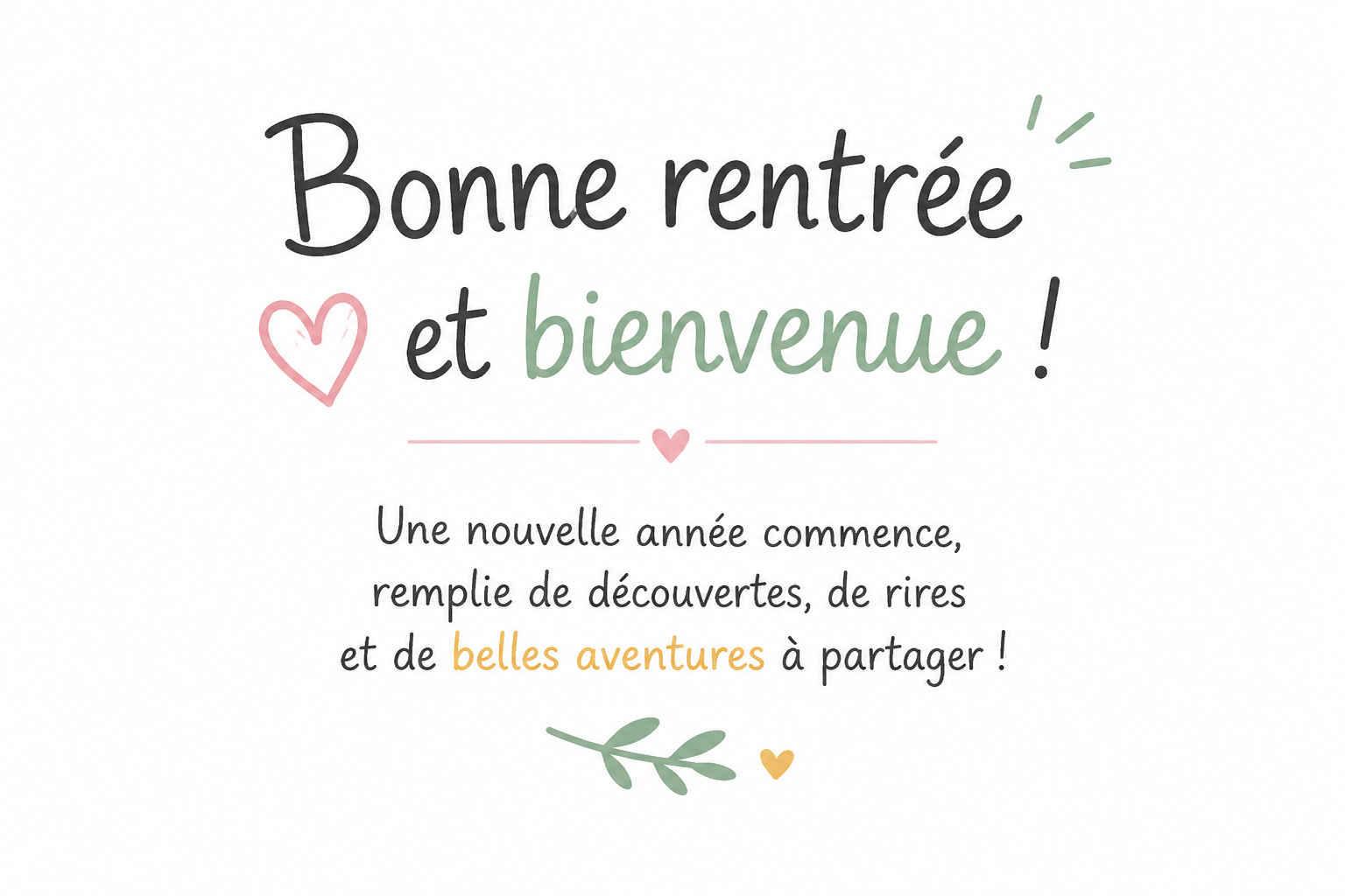 Une nouvelle année, de nouvelles aventures !